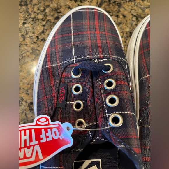 VANS Off the Wall Authentic plaid dress blues sneakers. NWT - Picture 8 of 13